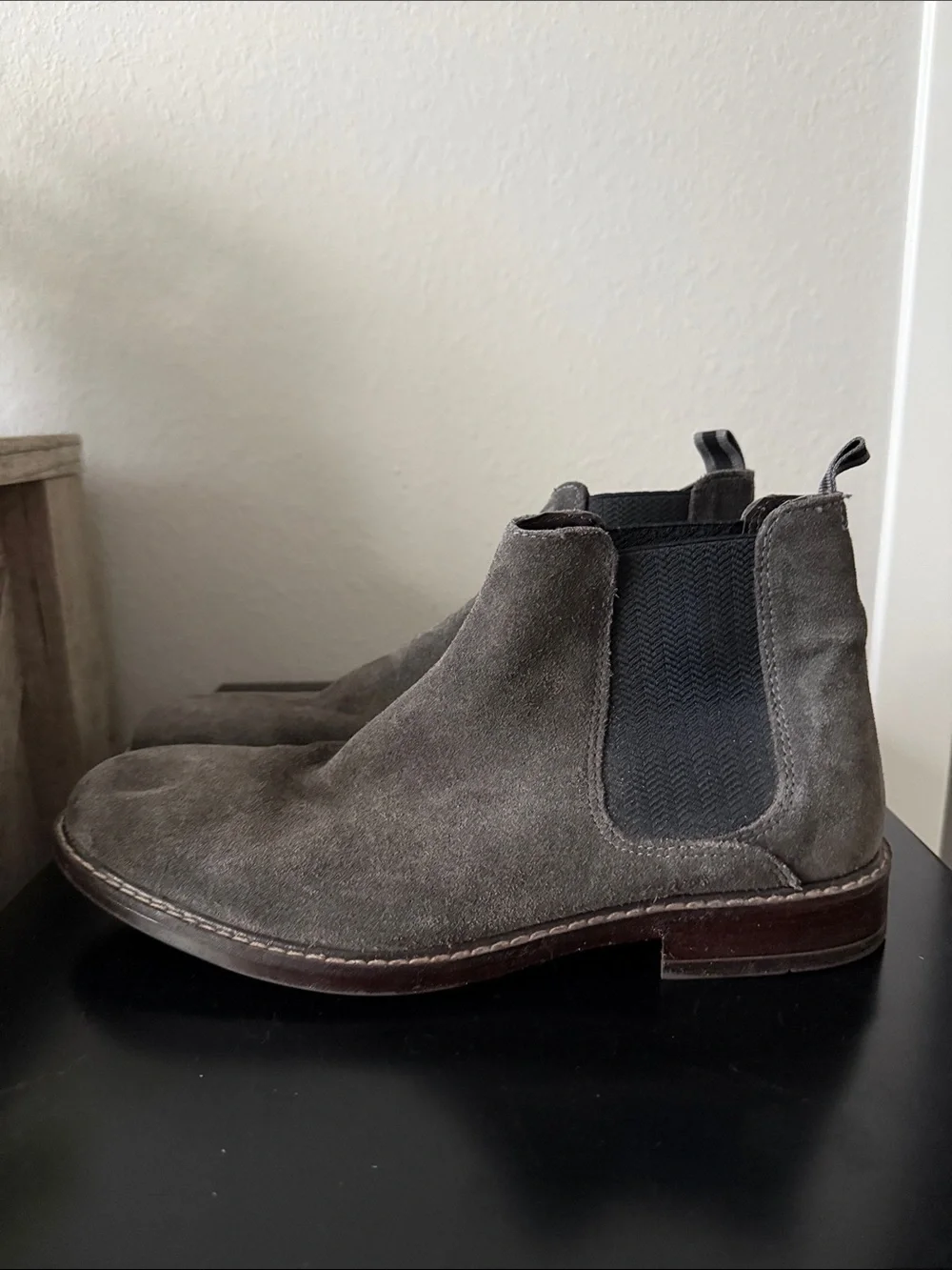 Crown Vintage Slate Gray Suede Boots
